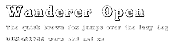 Wanderer Open.ttf字體轉換器圖片