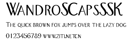 WandroSCapsSSK.ttf字體轉換器圖片