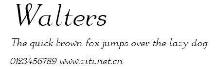 Walters.ttf字體轉換器圖片