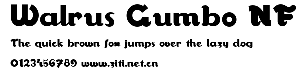 Walrus Gumbo NF.ttf字體轉換器圖片