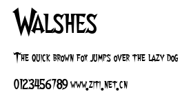Walshes.ttf字體轉換器圖片