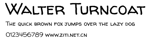 Walter Turncoat.ttf字體轉換器圖片