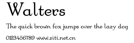 Walters.ttf字體轉換器圖片
