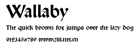 Wallaby.ttf字體轉換器圖片