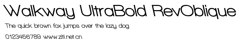 Walkway UltraBold RevOblique.ttf字體轉換器圖片