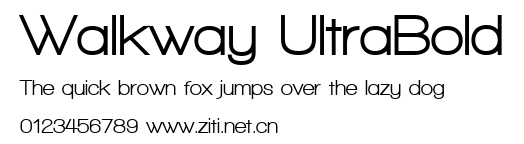 Walkway UltraBold.ttf字體轉換器圖片