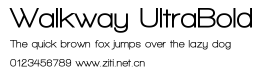 Walkway UltraBold.ttf字體轉換器圖片