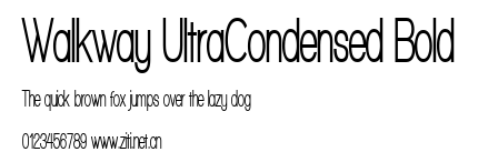 Walkway UltraCondensed Bold.ttf字體轉換器圖片