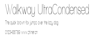 Walkway UltraCondensed.ttf字體轉換器圖片