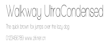 Walkway UltraCondensed.ttf字體轉換器圖片