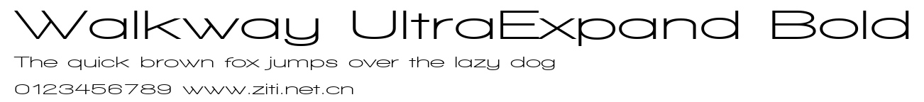 Walkway UltraExpand Bold.ttf字體轉換器圖片