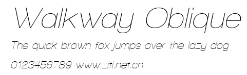 Walkway Oblique.ttf字體轉換器圖片