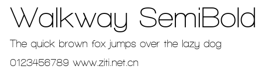 Walkway SemiBold.ttf字體轉換器圖片