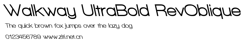 Walkway UltraBold RevOblique.ttf字體轉換器圖片