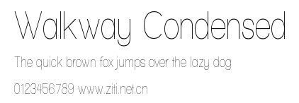 Walkway Condensed.ttf字體轉換器圖片