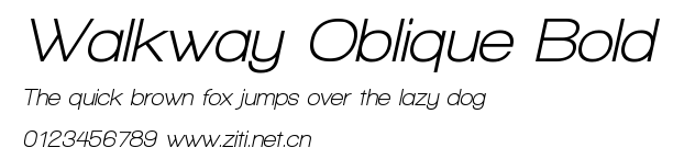 Walkway Oblique Bold.ttf字體轉換器圖片