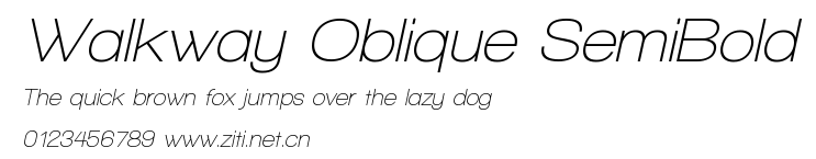 Walkway Oblique SemiBold.ttf字體轉換器圖片