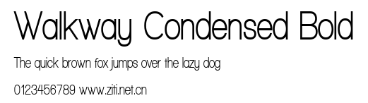 Walkway Condensed Bold.ttf字體轉換器圖片