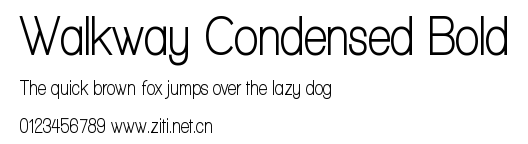 Walkway Condensed Bold.ttf字體轉換器圖片