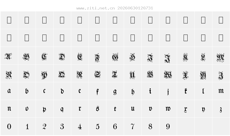 字符映射圖