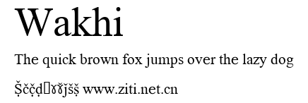 Wakhi.ttf字體轉換器圖片