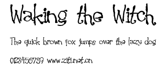 Waking the Witch.ttf字體轉換器圖片