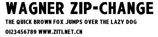 Wagner Zip-Change.ttf字體轉換器圖片