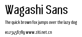Wagashi Sans.otf字體轉換器圖片