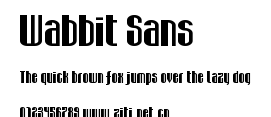Wabbit Sans.ttf字體轉換器圖片