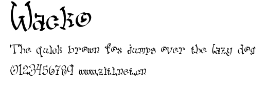 Wacko.ttf字體轉換器圖片