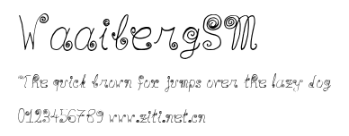 WaaibergSM.ttf字體轉換器圖片