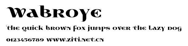 Wabroye.otf字體轉換器圖片