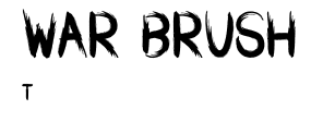 WAR BRUSH.ttf字體轉換器圖片