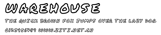 WAREHOUSE.ttf字體轉換器圖片