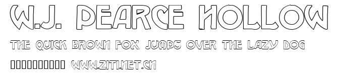 W.J. Pearce hollow.ttf字體轉換器圖片