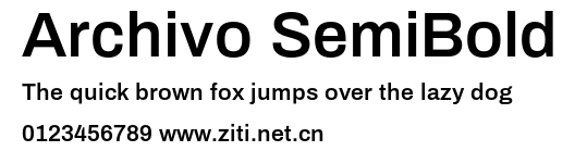 Archivo SemiBold.otf字體轉換器圖片