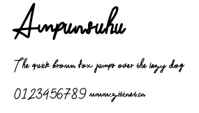 Ampunsuhu.otf字體轉換器圖片
