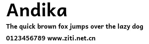Andika.ttf字體轉換器圖片