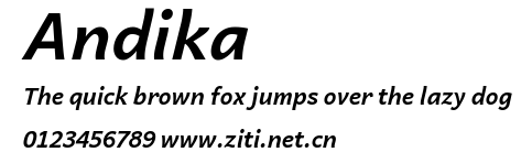 Andika.ttf字體轉換器圖片