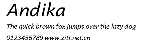 Andika.ttf字體轉換器圖片