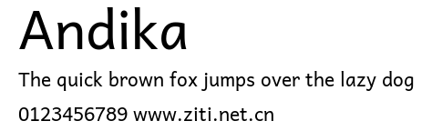 Andika.ttf字體轉換器圖片