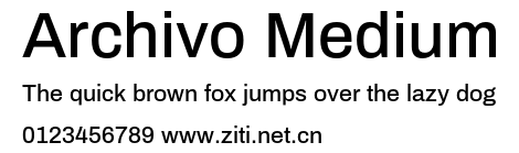 Archivo Medium.otf字體轉換器圖片