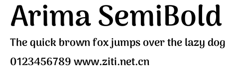 Arima SemiBold.ttf字體轉換器圖片