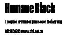 Humane Black.otf字體轉換器圖片