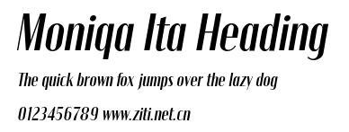 Moniqa Ita Heading.otf字體轉換器圖片