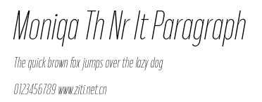 Moniqa Th Nr It Paragraph.otf字體轉換器圖片