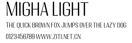 Migha Light.otf字體轉換器圖片