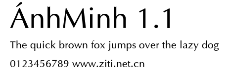 ÁnhMinh 1.1.ttf字體轉換器圖片