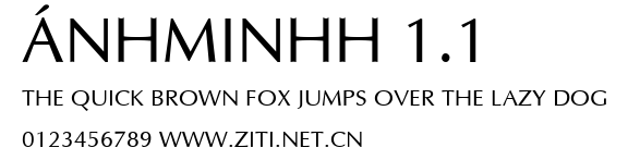 ÁnhMinhH 1.1.ttf字體轉換器圖片