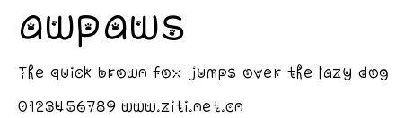 awpaws.ttf字體轉換器圖片